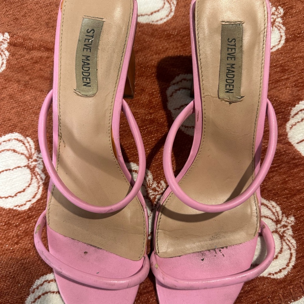 Steve Madden Pink Strappy Heels